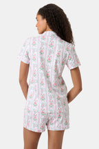 Monkey Block Stripe Polo Pajamas