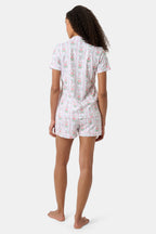Monkey Block Stripe Polo Pajamas