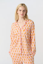 Monkey Long Sleeve Polo Pajamas