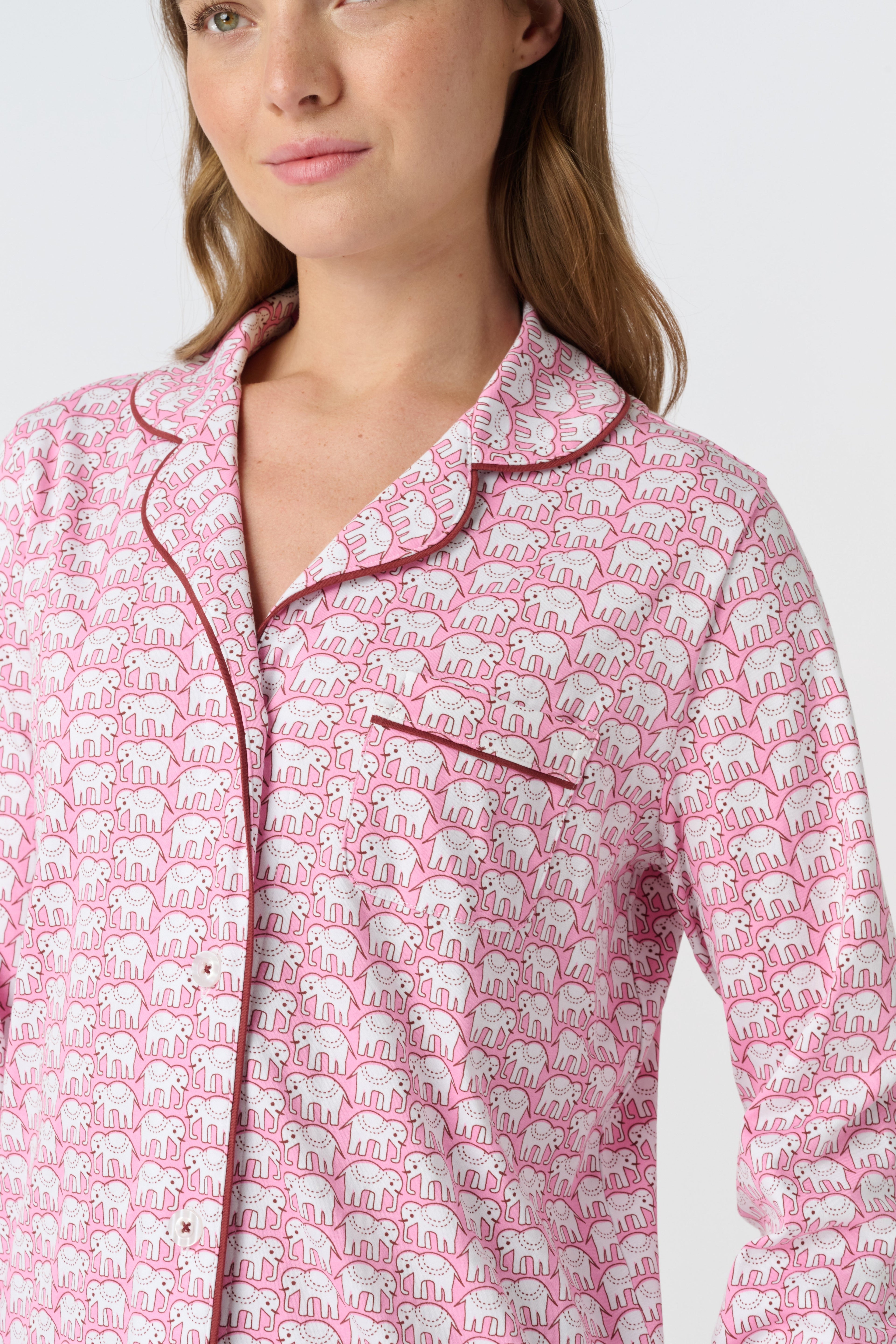 Hathi Long Sleeve Polo Pajamas
