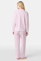 Hearts Long Sleeve Polo Pajamas