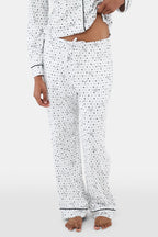 Quilted Hearts Long Sleeve Polo Pajamas