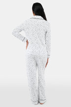 Quilted Hearts Long Sleeve Polo Pajamas
