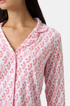 Rosa Ditsy Monkey Hayden Pajamas