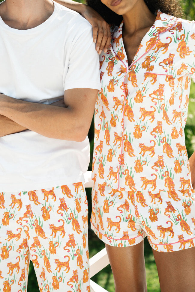Teddy Tiger Polo Pajamas Main Image