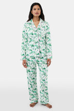 Ski Toile Long Sleeve Polo Pajamas