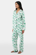 Ski Toile Long Sleeve Polo Pajamas