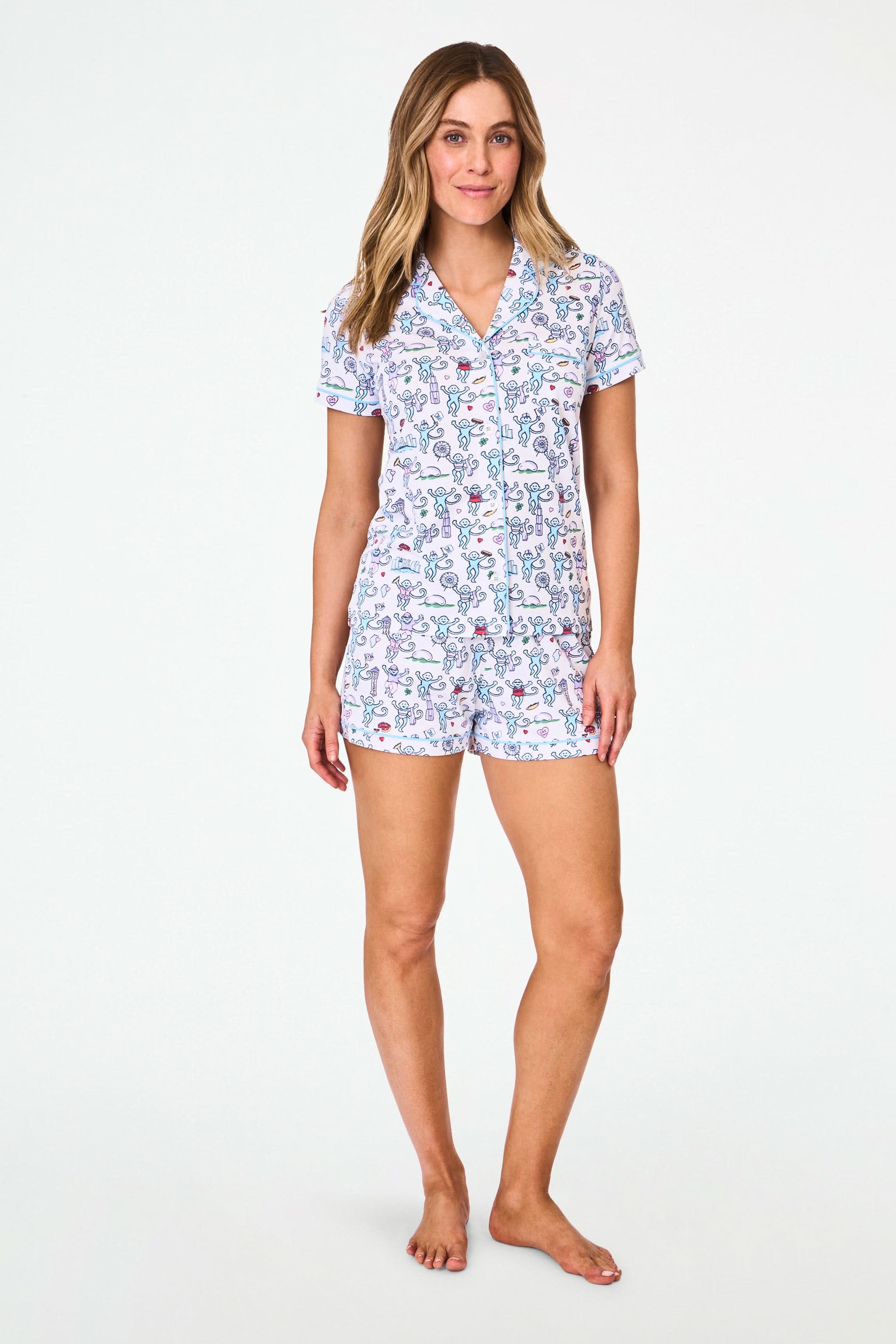 Chicago Monkey Polo Pajamas
