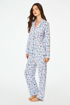 Chicago Monkey Long Sleeve Polo Pajamas