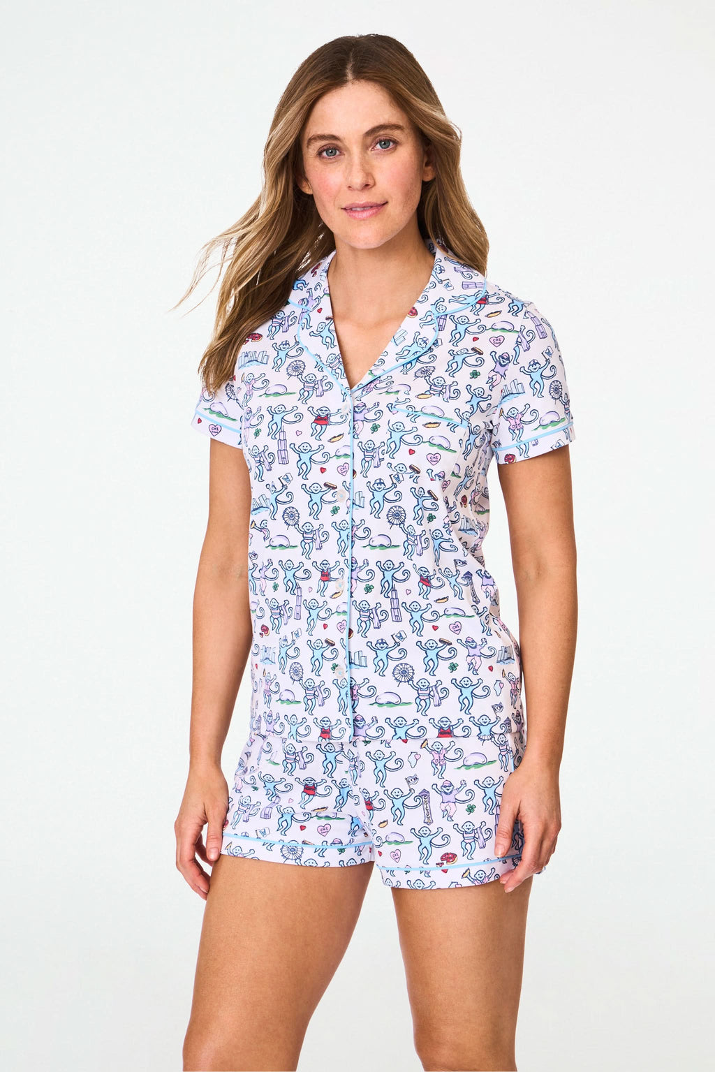 Chicago Monkey Polo Pajamas