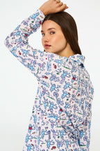 Chicago Monkey Long Sleeve Polo Pajamas