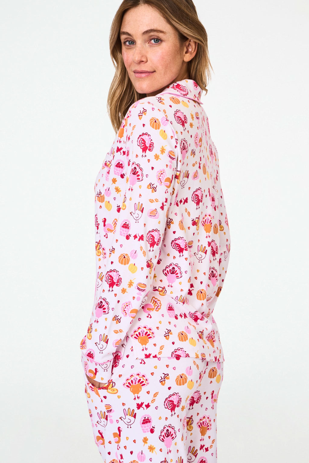 Fall-A-Palooza Long Sleeve Polo Pajamas