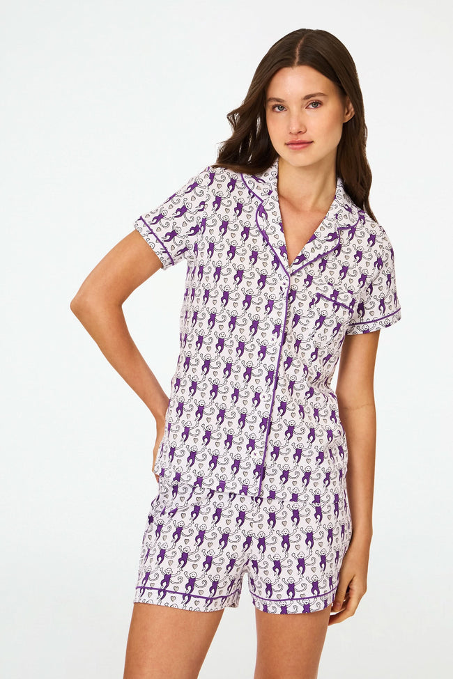 Campus Lovely Monkey Polo Pajamas Hover Image