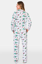 Snow Village Long Sleeve Polo Pajamas