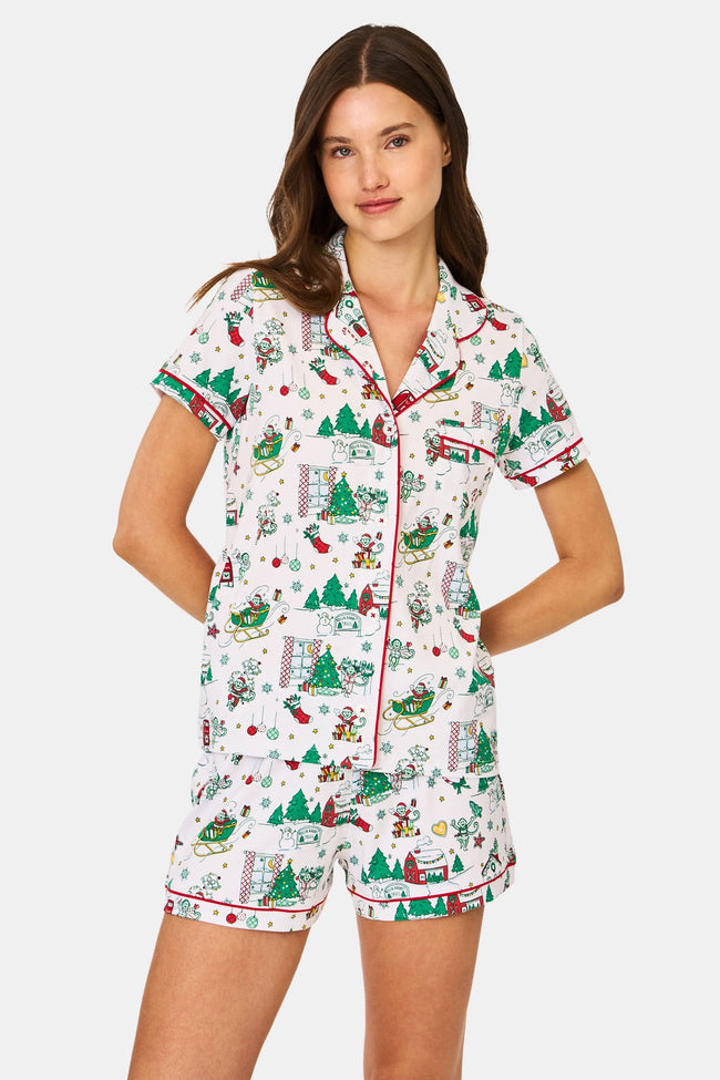 Snow Village Polo Pajamas Hover Image