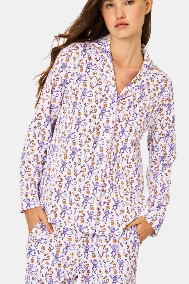 Trick or Treat Long Sleeve Polo Pajamas Main Image