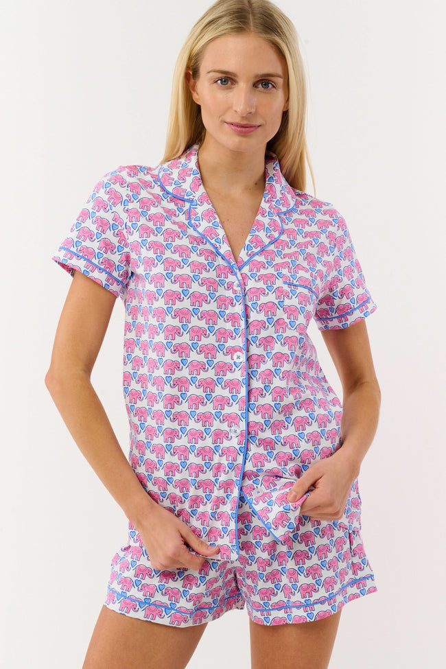 Hathi Hearts Polo Pajamas Hover Image